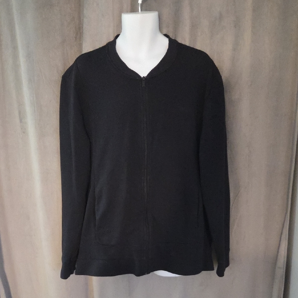 Calvin Klein Men's XXL Black Zip-Up Sweater